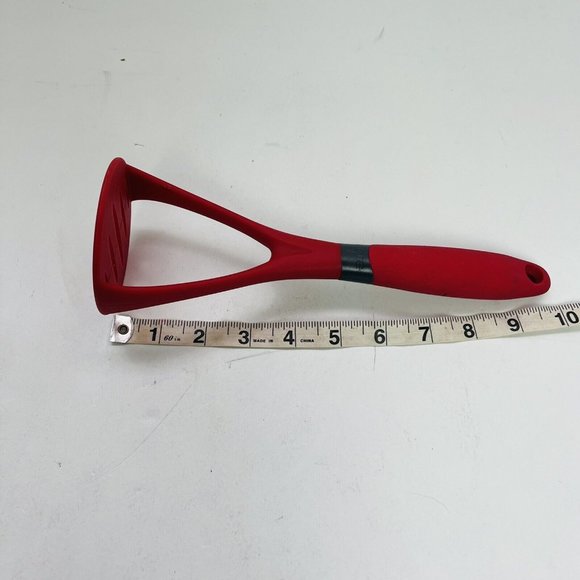 Core Kitchen Red Silicone Cooking Utensils Spatula Spoon Potato Masher Lot Of 2 - Picture 6 of 6
